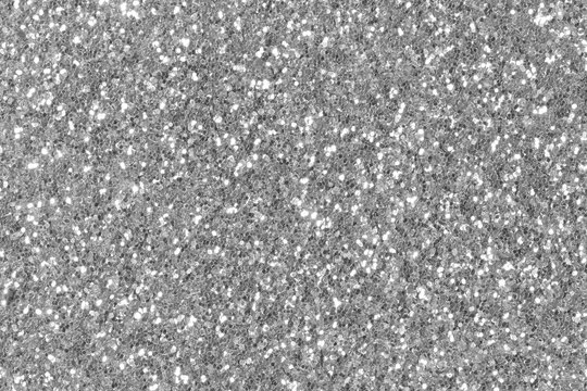 Silver glitter sparkle. Background for your design.