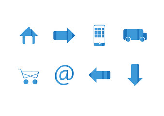 web icons vector set