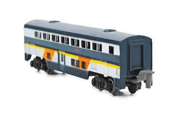 Fototapeta premium Toy passenger wagon