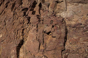 Fototapeta premium cracked stone texture closeup - rock crack