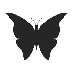 Simple butterfly silhouette shape