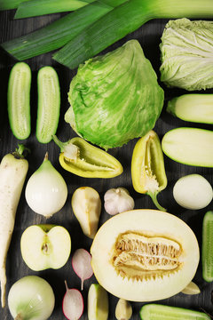 Fruits and vegetables closeup