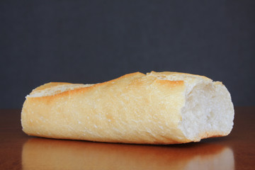 Morceau de baguette de pain