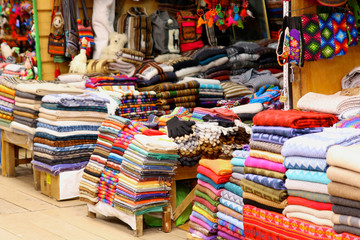 local Peruvian products. Cuzco streets.traditional arts