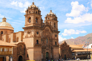 Historic Iglesia de la Compania in the Plaza de Armas of Cusco i