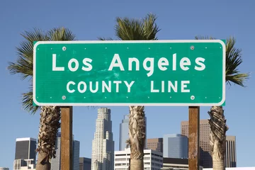 Stof per meter Teken van Los Angeles County © trekandphoto