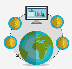 Financial growth up and money