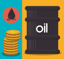 Petroleum industry and oil prices graphic 