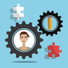 Graphic design work occupation,