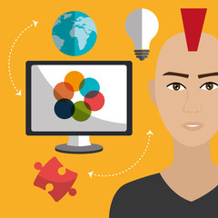 Graphic design work occupation,