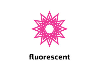 Pink Sun Flower Logo