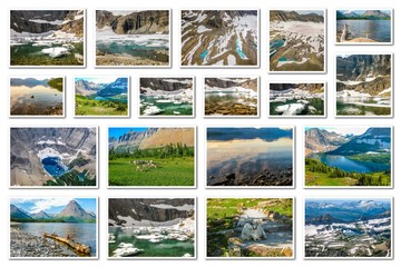 Glacier National Park collage