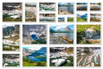 Glacier Montana collage
