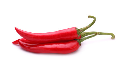 Red chili pepper isolated on a white background