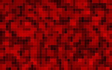 abstract red square pixel mosaic background