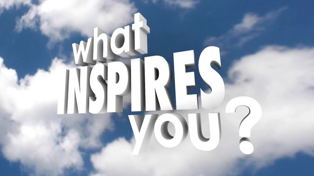 What Inspires You 3D Words Clouds Sky Inspiration Creativity Motivation