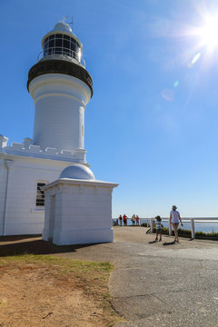 the lighthouse in cape byron,australia
