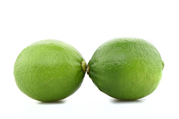 lime on white background