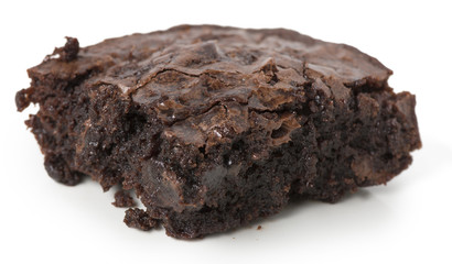 Whole Brownie isolated on white