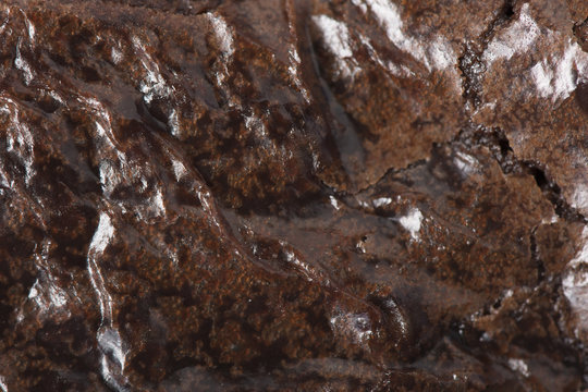 Brownies in Pan - Macro