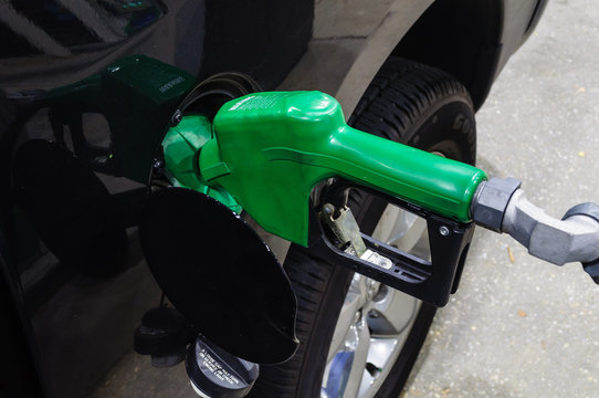 Green Gas Pump Handle