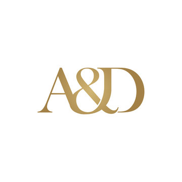 A&D Initial logo. Ampersand monogram logo