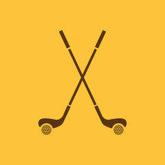 The golf icon. Sport symbol. Flat