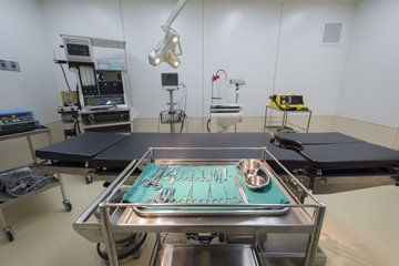 Operating room with surgical equipment