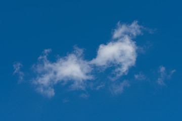 White cloud in the blue sky