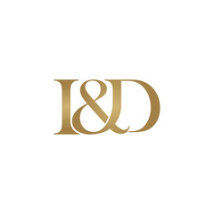I&D Initial logo. Ampersand monogram logo