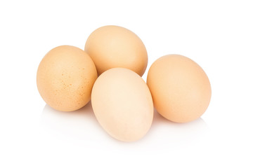 eggs isolated on white background