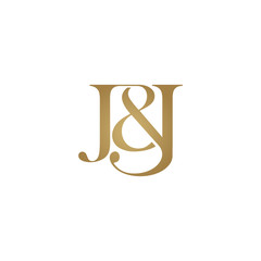 J&J Initial logo. Ampersand monogram logo