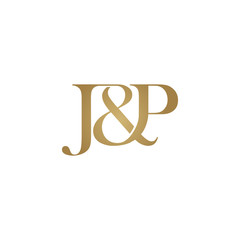 J&P Initial logo. Ampersand monogram logo