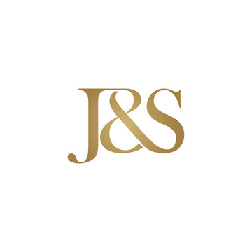 J&S Initial logo. Ampersand monogram logo