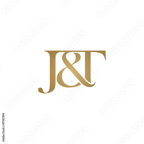 &quot;J&amp;T Initial logo. Ampersand monogram logo&quot; Stock image and royalty