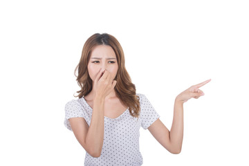 Fototapeta premium bad smell face