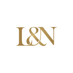 L&N Initial logo. Ampersand monogram logo