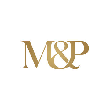 M&P Initial logo. Ampersand monogram logo