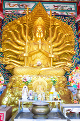 Guan Yin gold in Thailand temple

