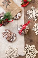 Chocolate - Truffle Cookies for Christmas