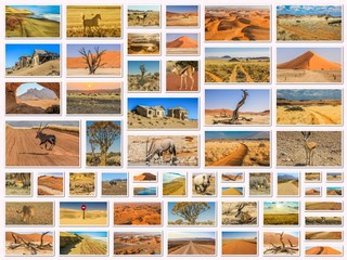 Namibia pictures collage