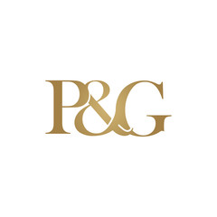 P&G Initial logo. Ampersand monogram logo