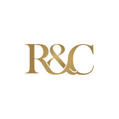 R&C Initial logo. Ampersand monogram logo