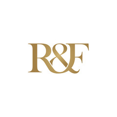 R&F Initial logo. Ampersand monogram logo