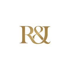 R&I Initial logo. Ampersand monogram logo