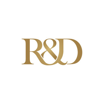 R&D Initial Logo. Ampersand Monogram Logo