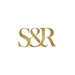 S&R Initial logo. Ampersand monogram logo
