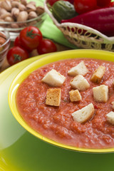 Plate with Gazpacho