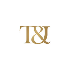 T&I Initial logo. Ampersand monogram logo