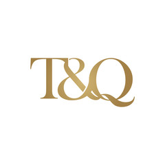 T&Q Initial logo. Ampersand monogram logo
